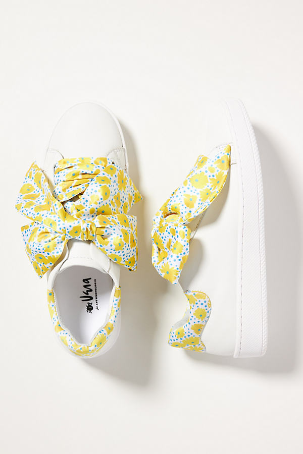 Vera For Anthropologie Bow Trainers In White