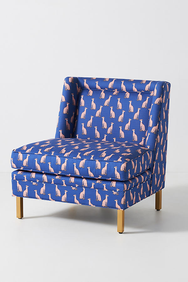 Kendra Dandy Haute Hound Accent Chair In Blue