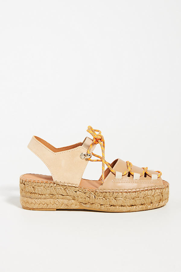 Naguisa Lace-up Espadrille Sandals In Assorted