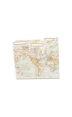 vintage map file folders   Anthropologie