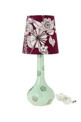 flavia ceramic lamp, menta   Anthropologie