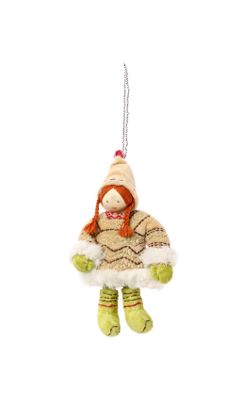 Swedish Snow Traveler Ornament, Lime   Anthropologie