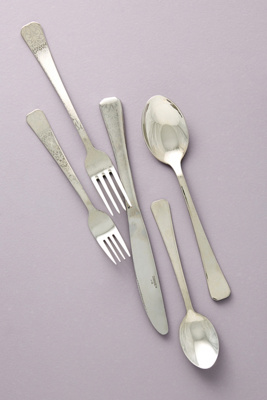 ANTHROPOLOGIE DANDELION GREENS FLATWARE BY ANTHROPOLOGIE IN SILVER SIZE ONE SIZE