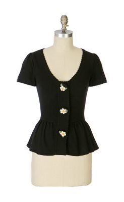 Geppetto Peplum Cardi   Anthropologie