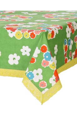 Garden Cosmos Tablecloth   Anthropologie