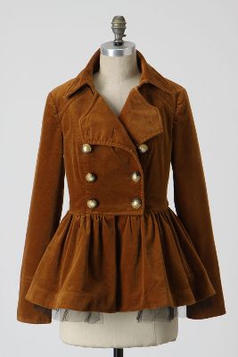 Anthropologie   Skirted Peacoat  