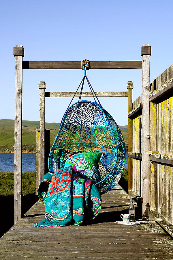 Slide View: 6: Knotted Melati Hanging Chair