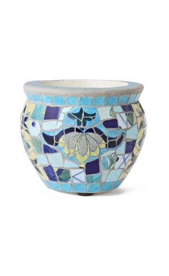 Posy Mosaic Planter   Anthropologie