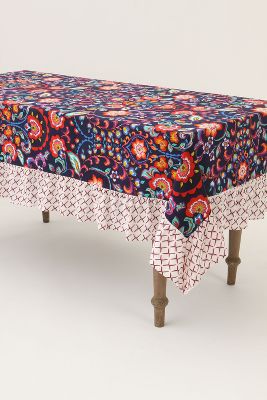 Burgeoning Summer Tablecloth   Anthropologie