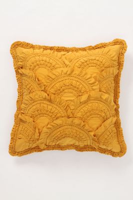 Rivulets Euro Sham, Gold   Anthropologie