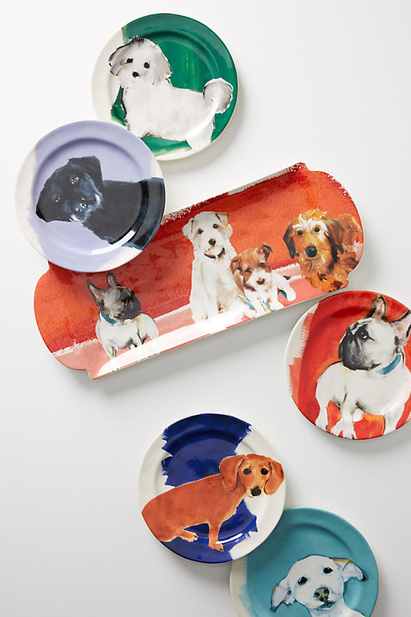 Slide View: 3: Dog-a-Day Dessert Plate