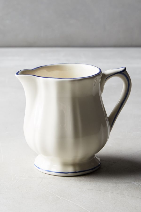 Gien Filet Bleu Creamer | Anthropologie