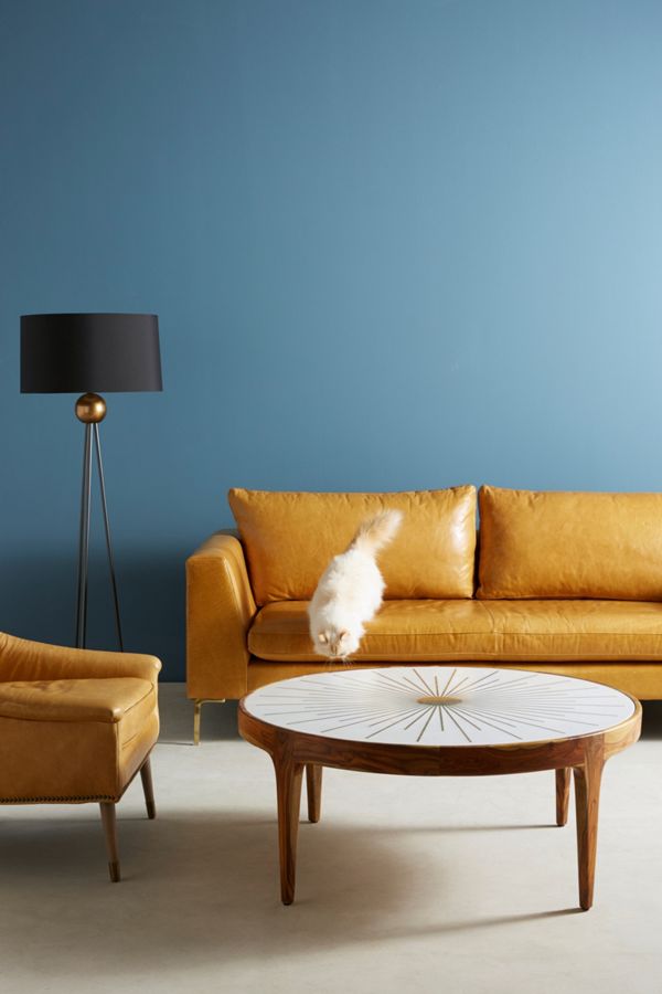 Brass Starburst Round Coffee Table | Anthropologie