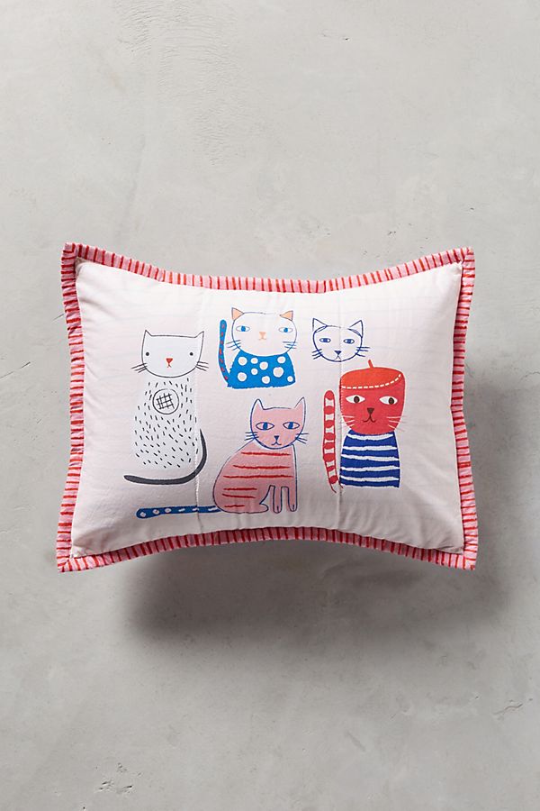 Slide View: 1: Carolyn Gavin Cat Collective Kids Sham