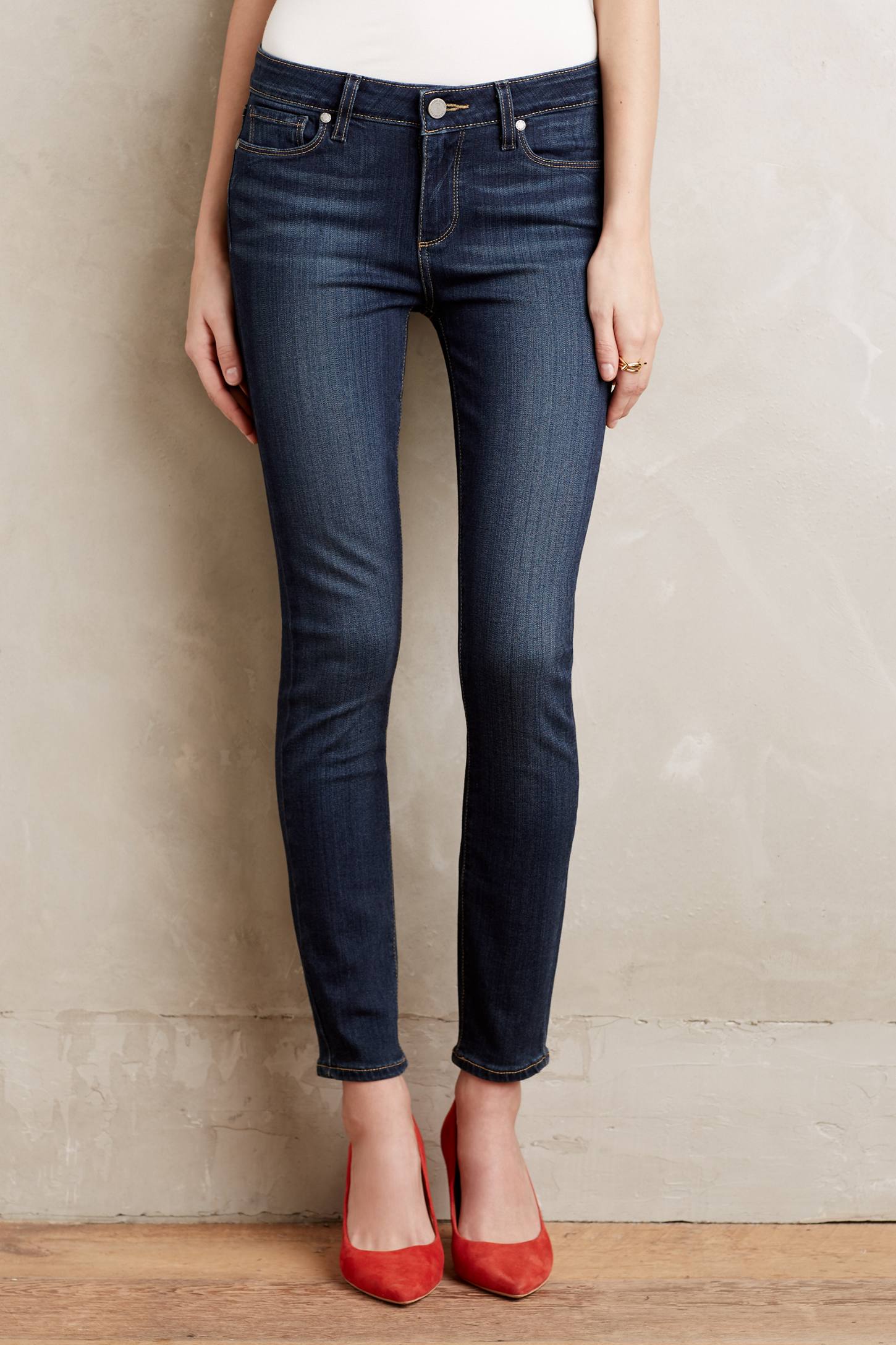 Paige Verdugo Low-Rise Petite Skinny Jeans | Anthropologie