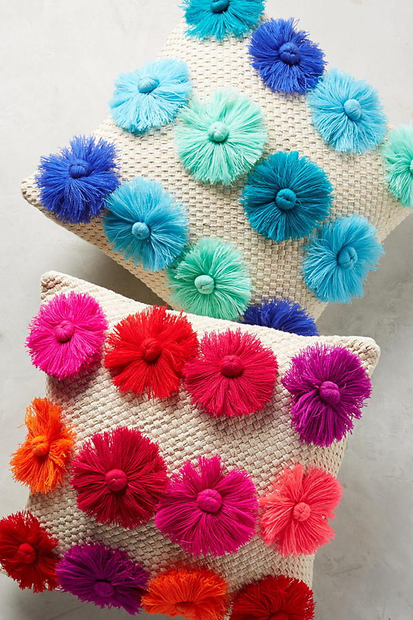 Slide View: 4: Textured Blooms Pillow