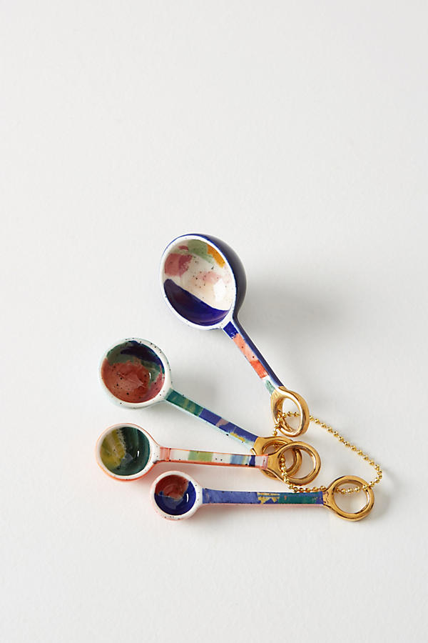 Slide View: 1: Painter's Palette Measuring Spoons