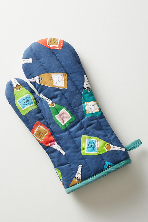 Slide View: 1: Champagne Oven Mitt
