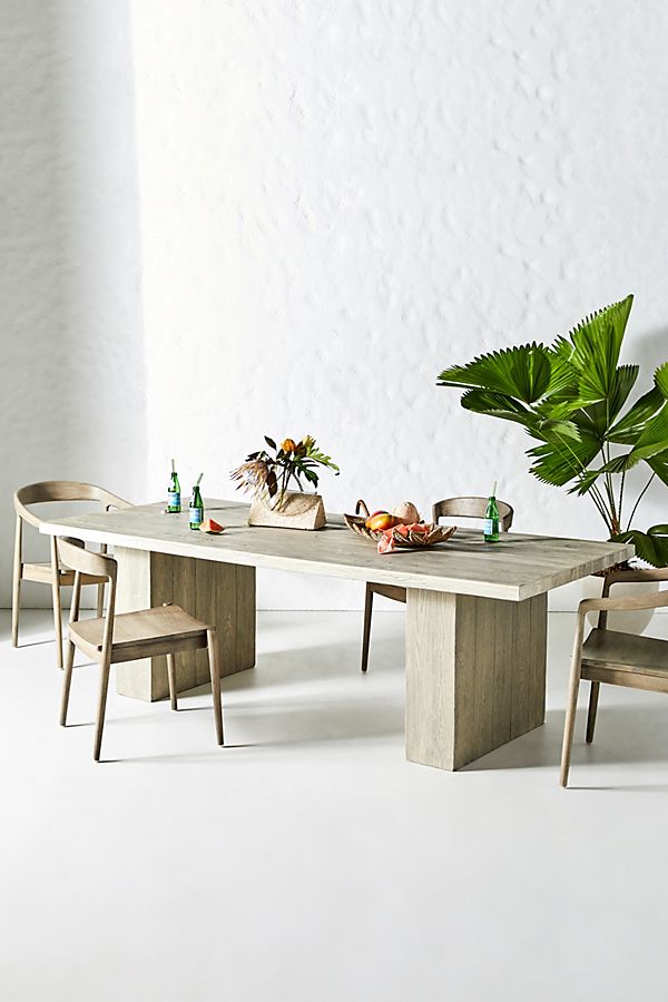 Slide View: 1: Concrete Indoor/Outdoor Dining Table