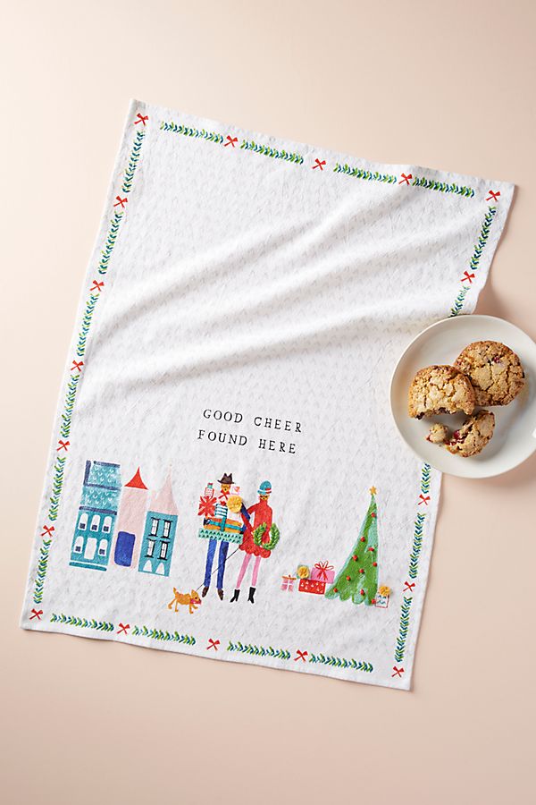 Slide View: 1: Good Cheer Dish Towel