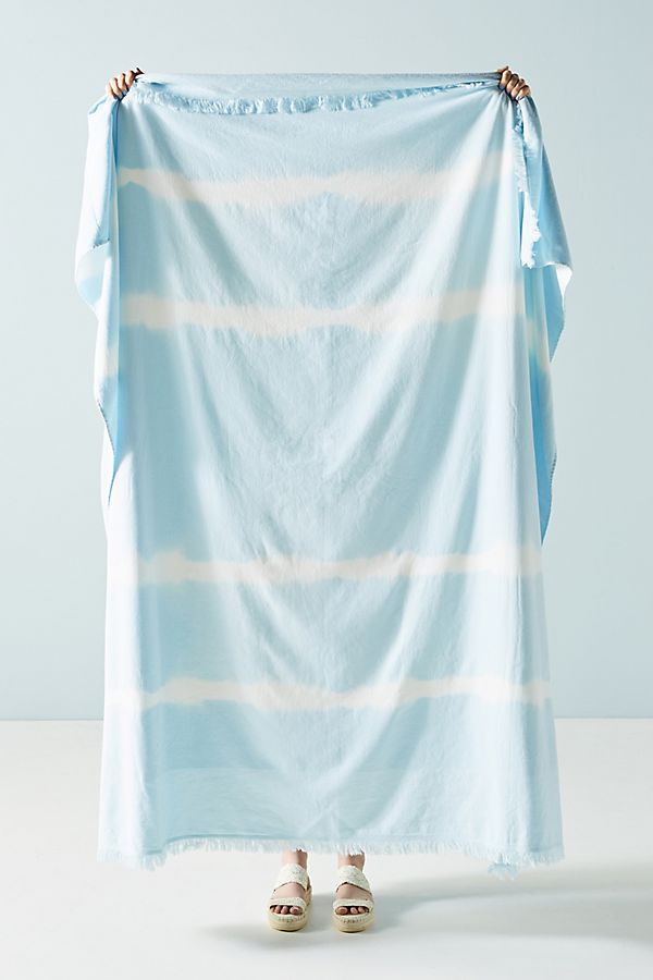 Slide View: 1: Stripe-Dyed Beach Blanket