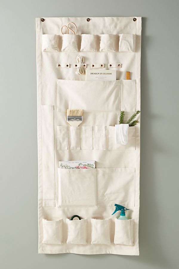 Slide View: 1: Canvas Gardening Wall Organizer