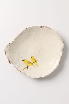 Yellow Birds Plate   Anthropologie