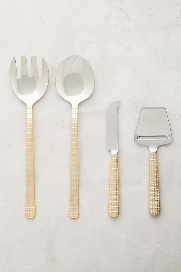 Slide View: 2: Manhattan Gold Cheese Serving Set