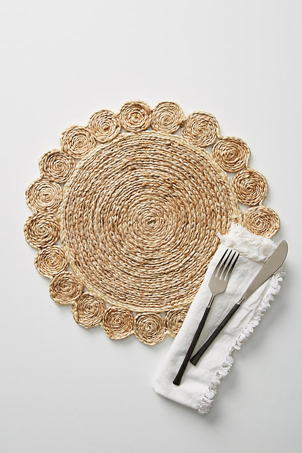 Slide View: 1: Roundabout Jute Placemat