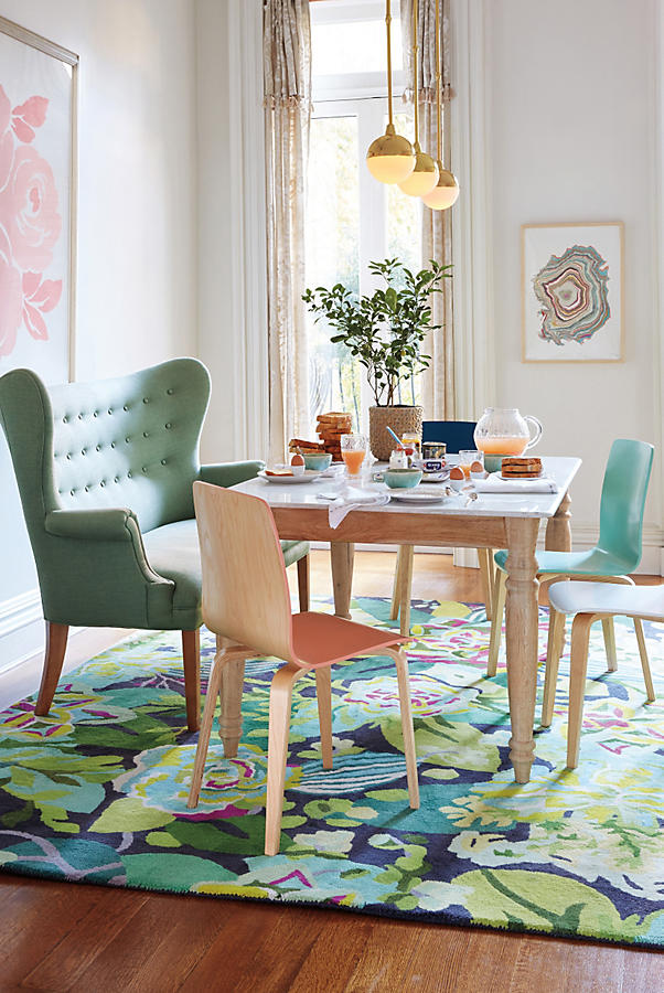 Polished Marble Dining Table, Rectangle