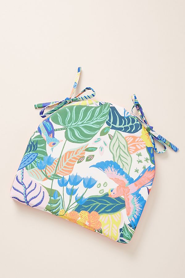 Slide View: 1: Marisella Reversible Indoor/Outdoor Seat Cushion