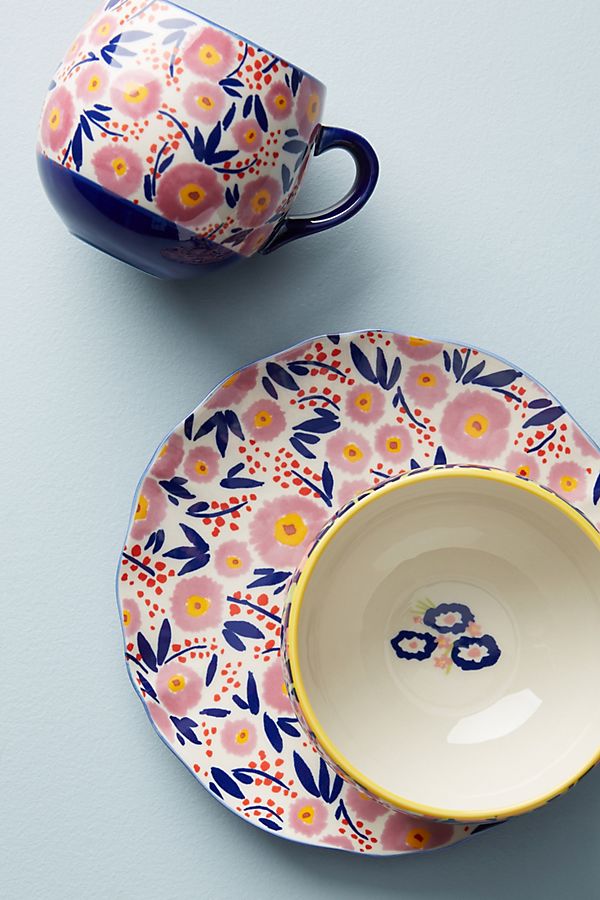 Slide View: 3: Painted Poppies Mug