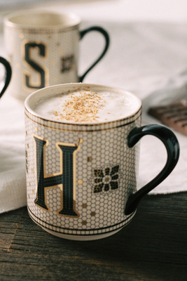 Tiled Margot Monogram Mug | Anthropologie