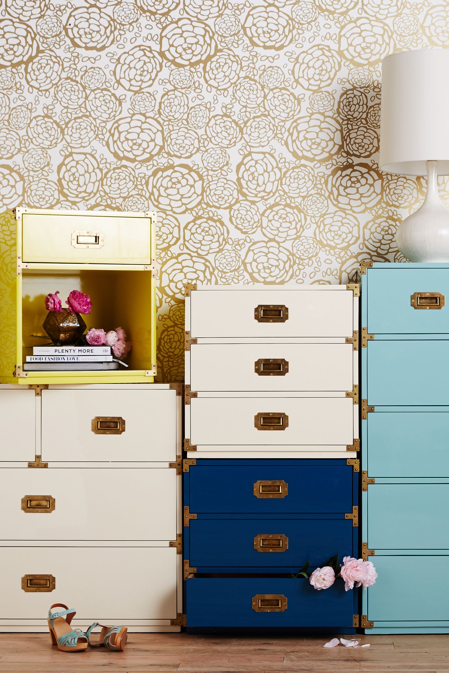 Lacquered Wellington ThreeDrawer Dresser Anthropologie