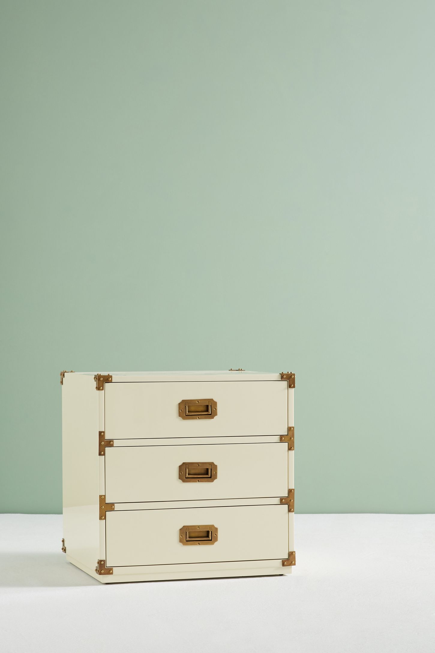 Lacquered Wellington ThreeDrawer Dresser Anthropologie