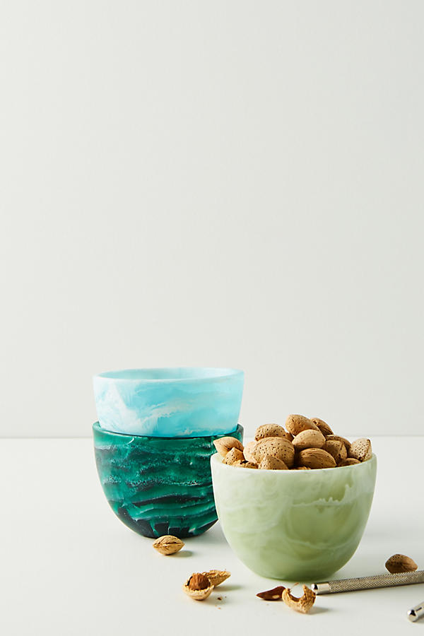 Slide View: 2: Nashi Home Ocean Swirl Nut Bowl