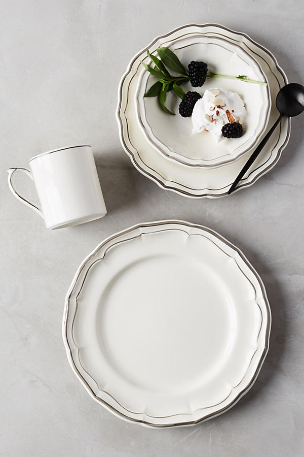 Slide View: 1: Gien Filet Bleu Four-Piece Place Setting